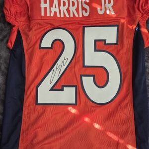 Orange and Navy Football Jersey